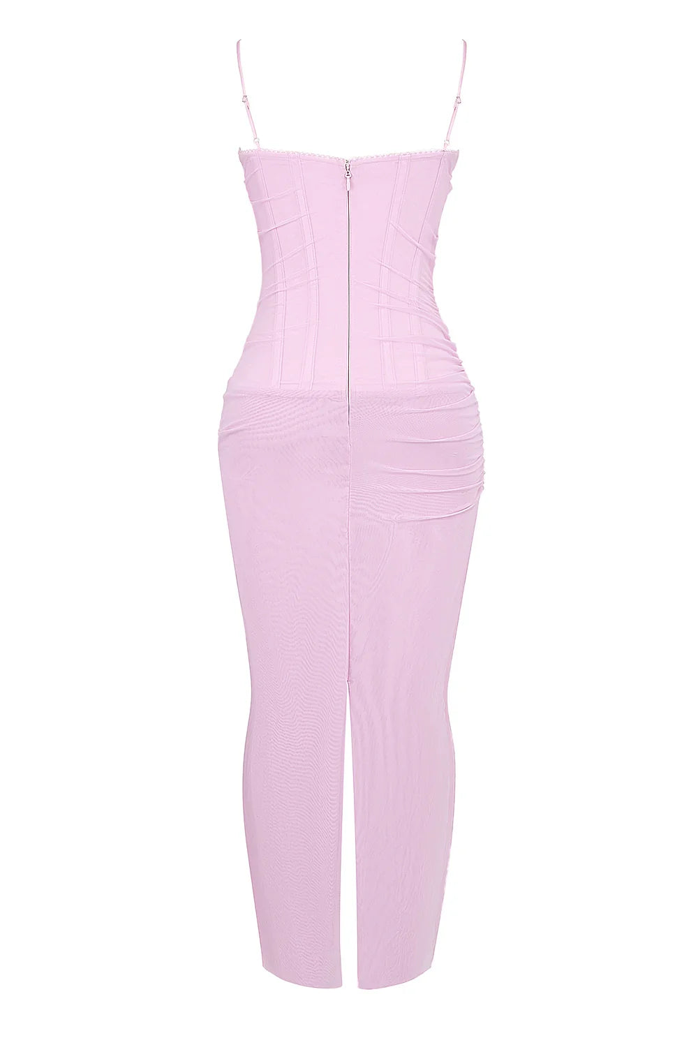 cotton candy corset maxi dress