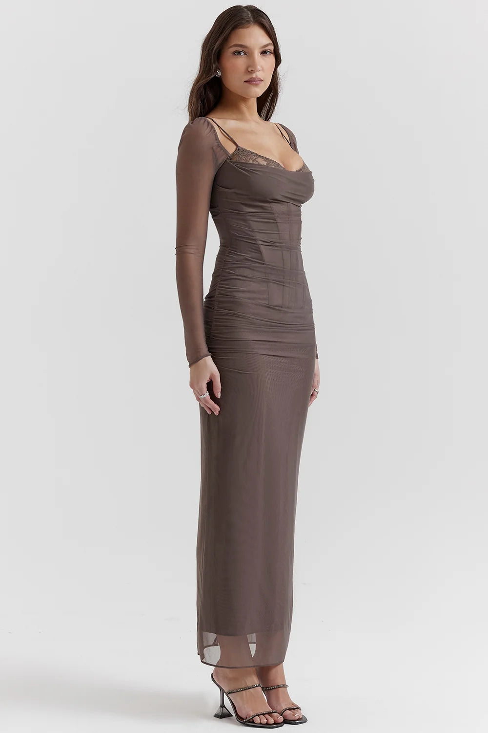 smoke maxi dress