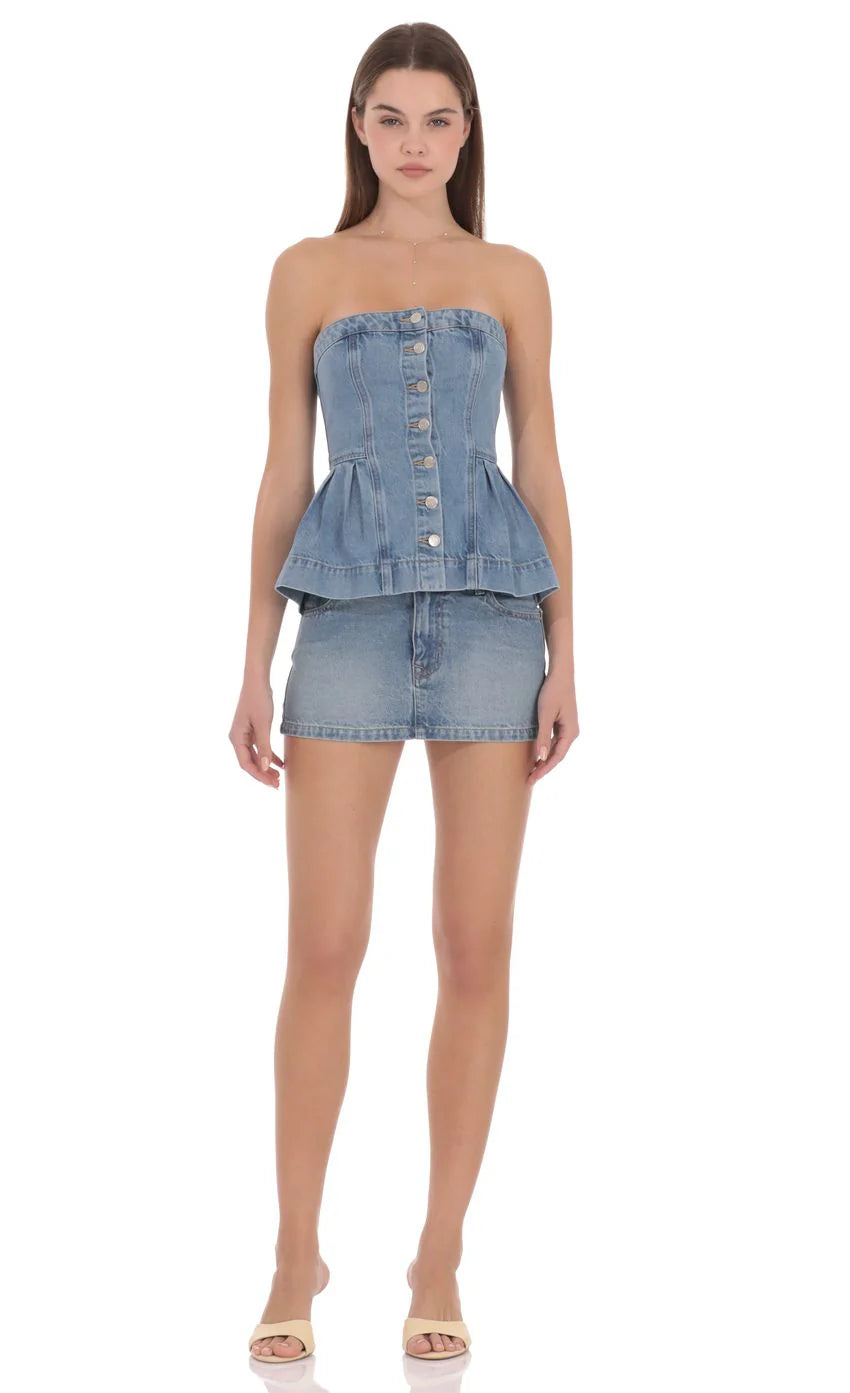 Isabel Denim Top