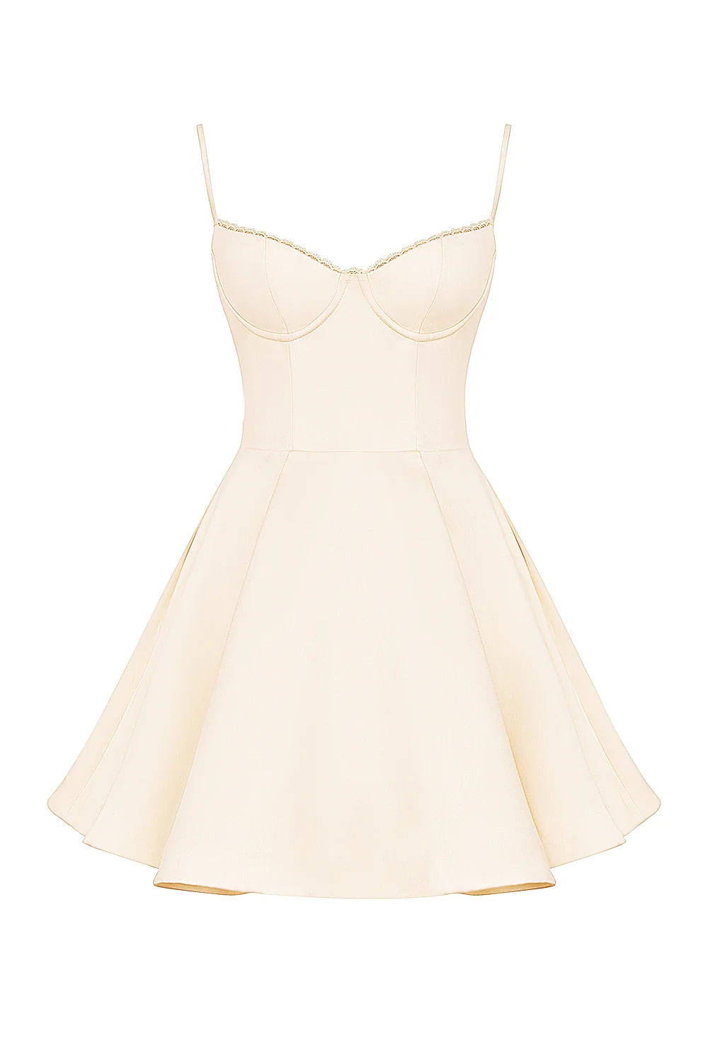 vintage cream tulle mini dress