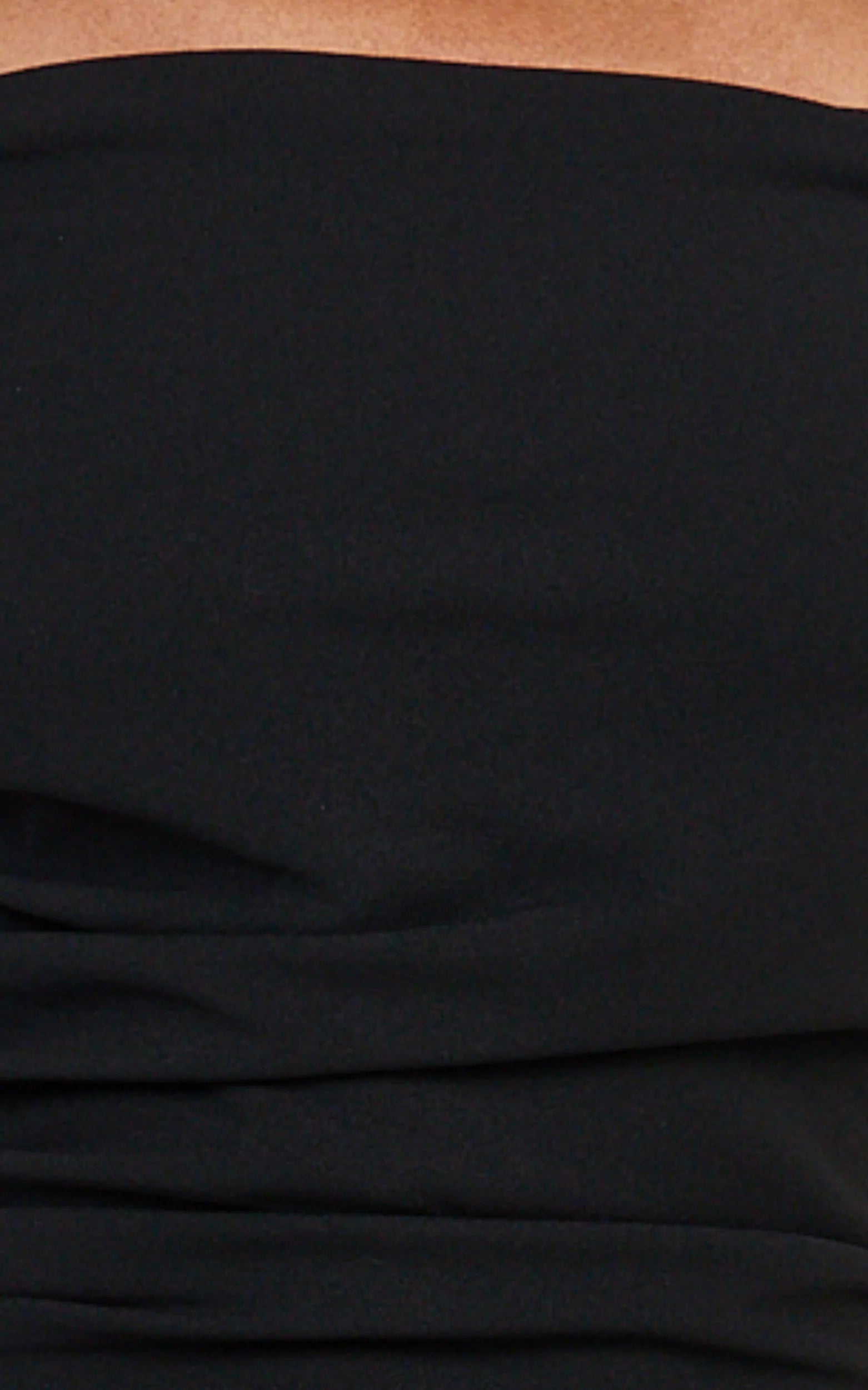 Lena Mini Dress - Off Shoulder Bodycon Dress in Black