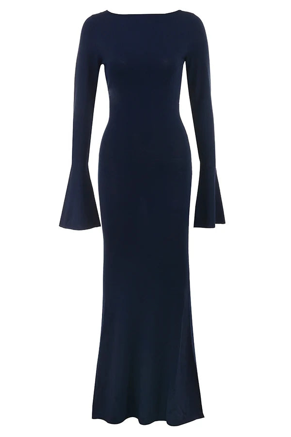 midnight blue maxi dress