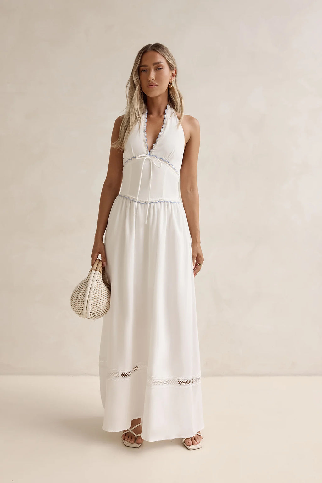 Days Of Dreaming Halter Maxi Dress White