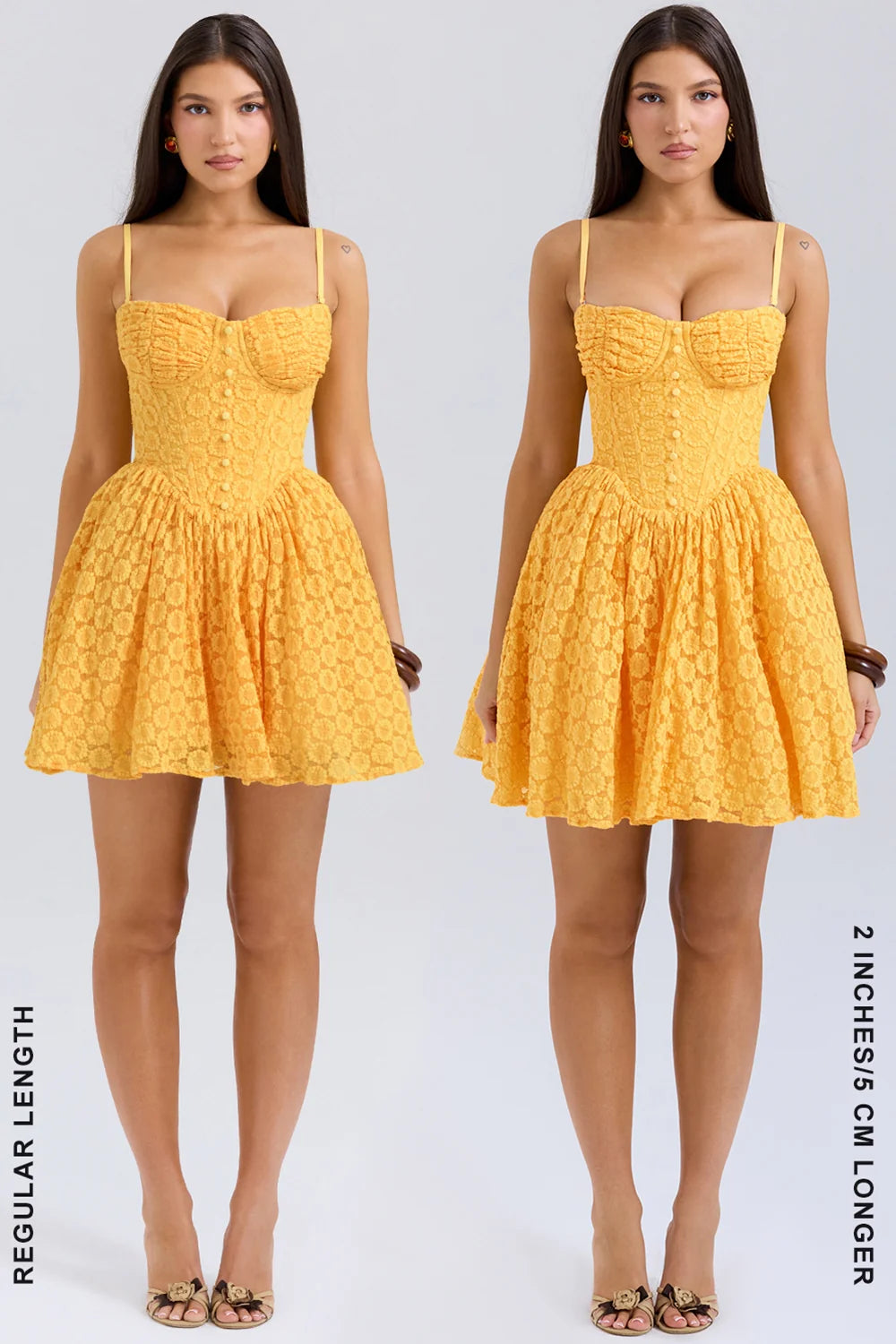 apricot lace corset mini dress