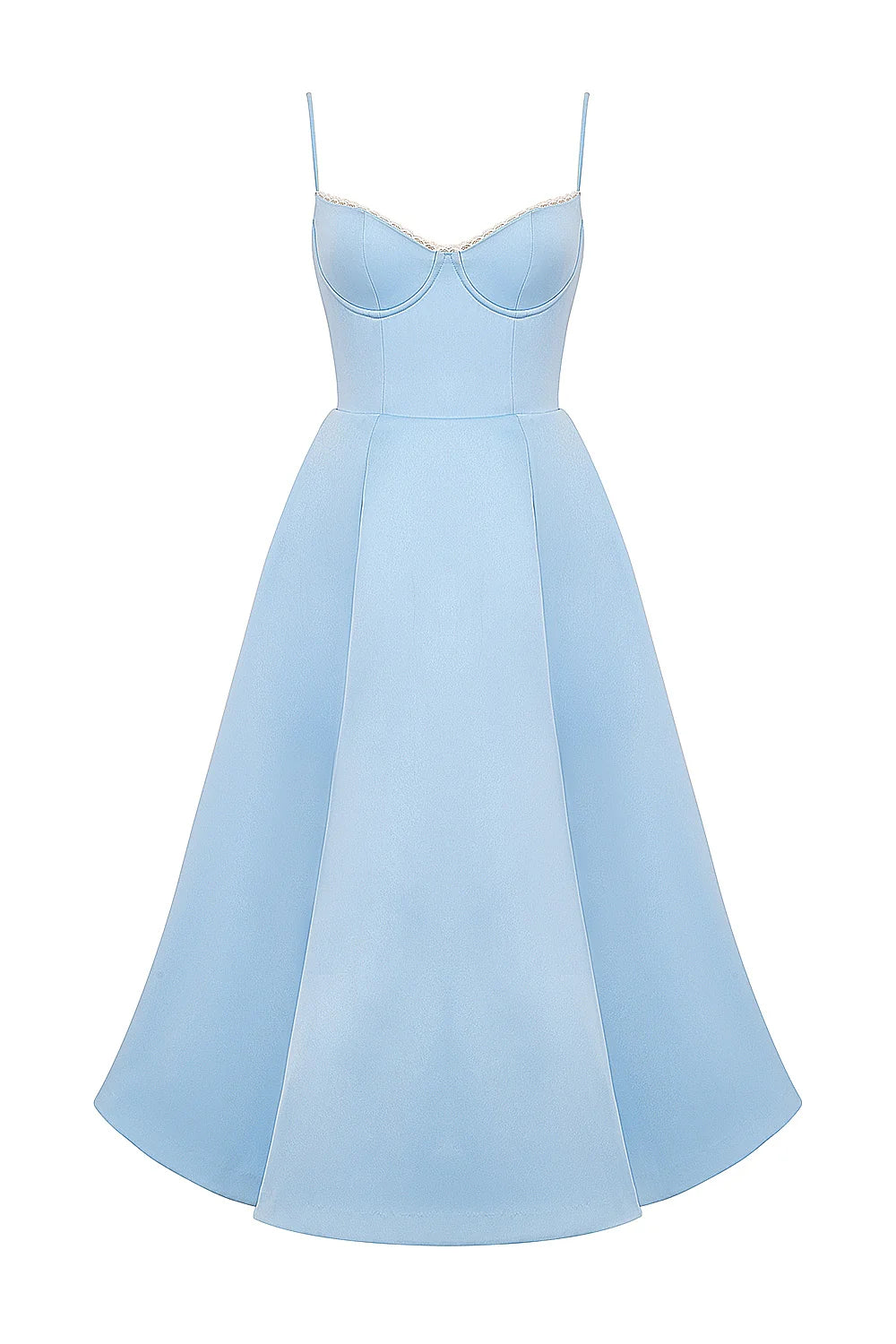 cinderella blue tulle midi dress