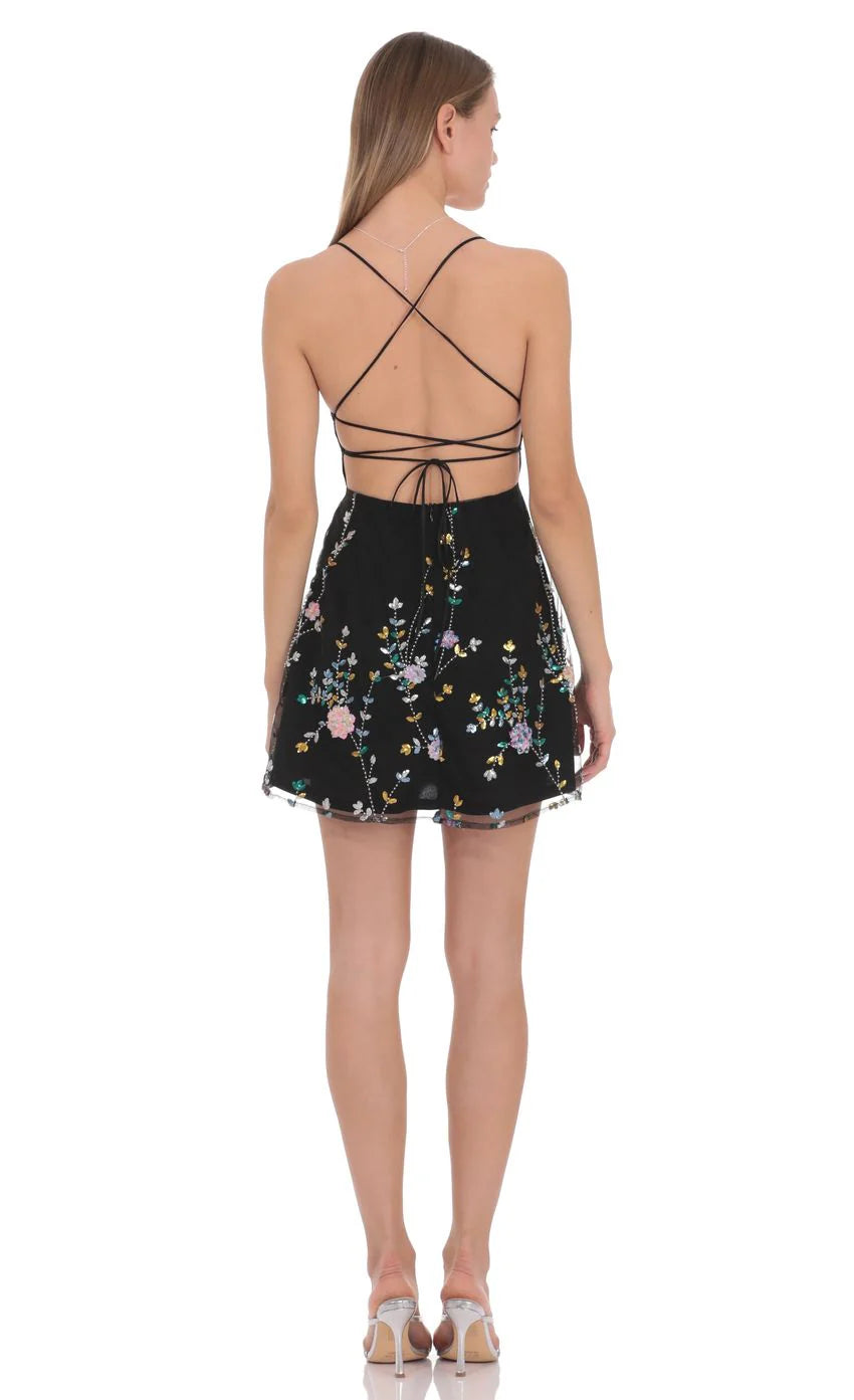 Fleur Sequin Mini Dress