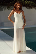 TULIA LOW BACK MAXI DRESS - CREAM