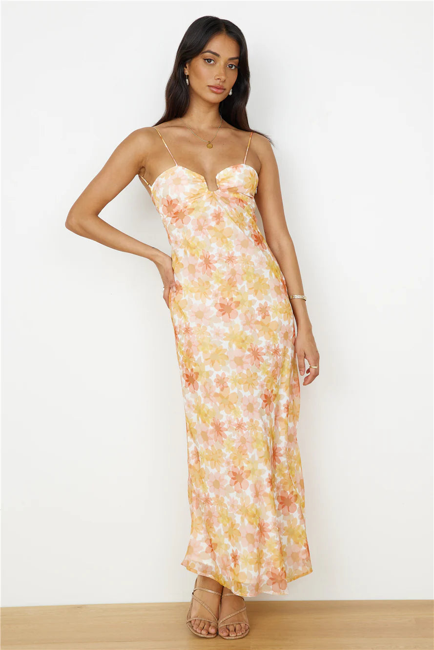Follow You Anywhere Maxi Dress Orange