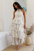 Symphony Sounds Halter Maxi Dress Multi