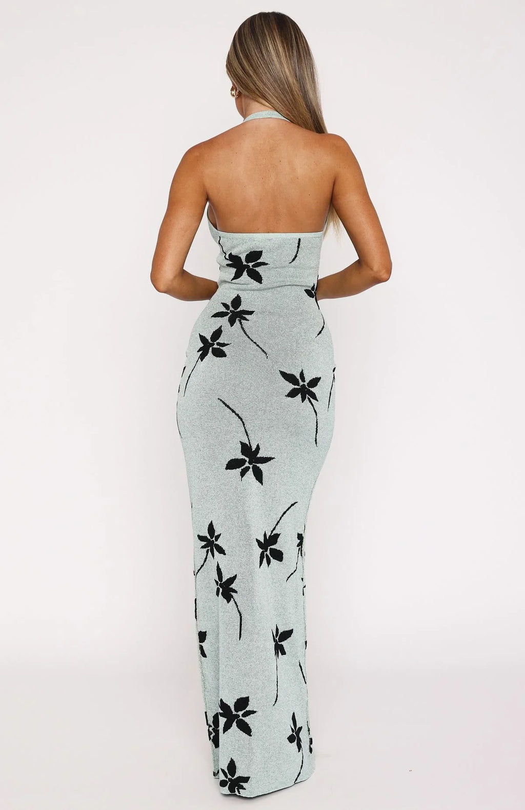 Chasing Heaven Knit Maxi Dress Mint