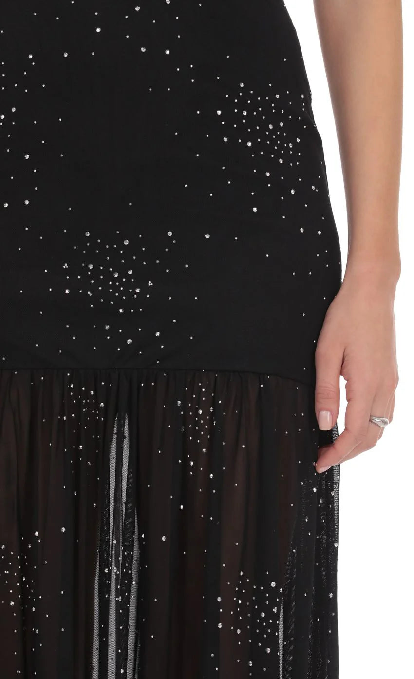 Gianna Rhinestone Maxi Dress