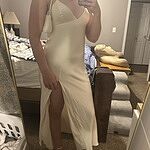 The Sophia Satin Maxi Dress Blue