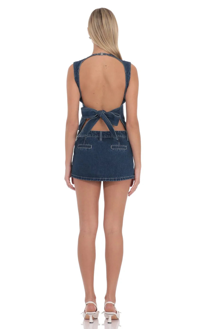 Kalyth Denim Skort