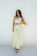 Golden Tides Midi Dress Yellow