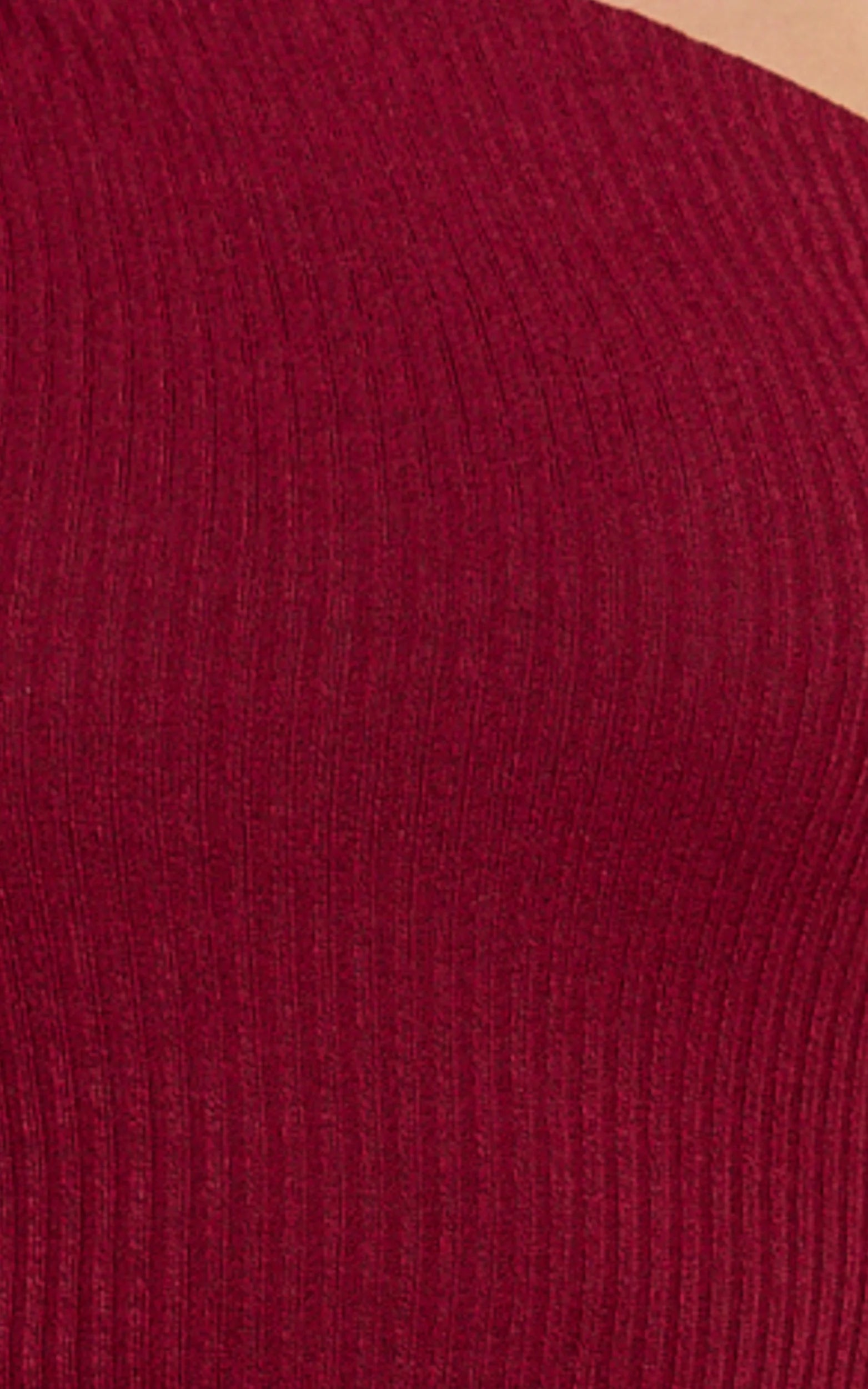 Faith Maxi Dress - Off Shoulder Long Sleeve Maxi Dress in Wine