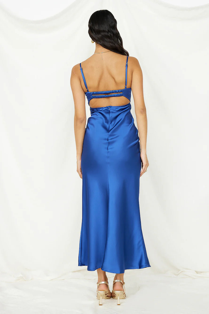 Roaming Girl Maxi Dress Blue