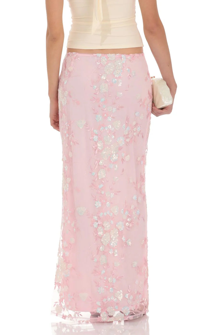 Makayla Embellished Maxi Skirt