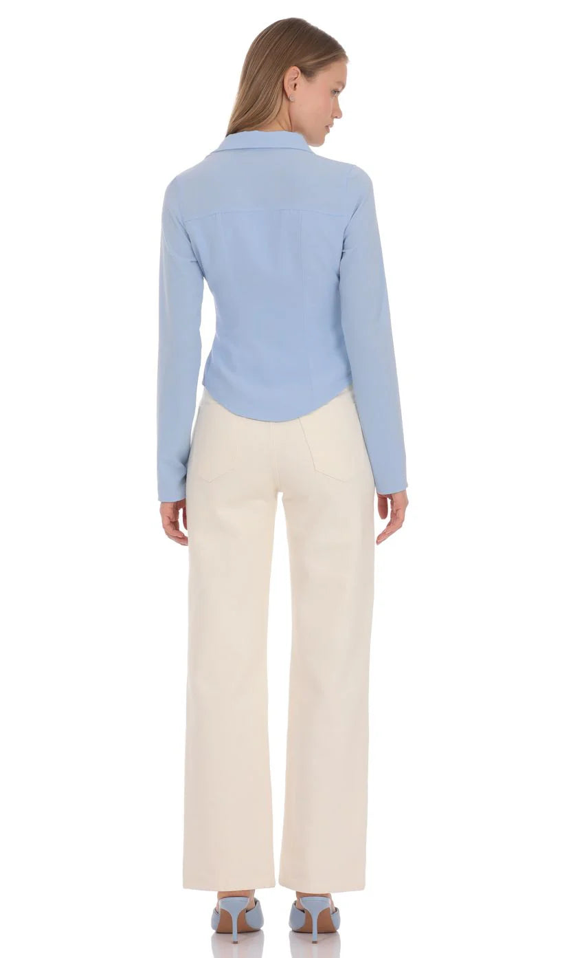 Evelyn Top in Blue