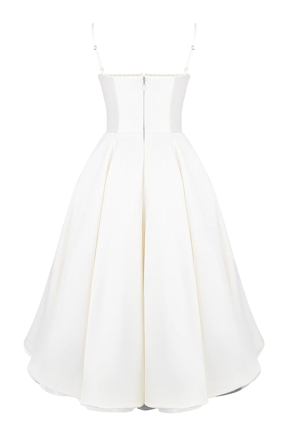 white tulle midi dress