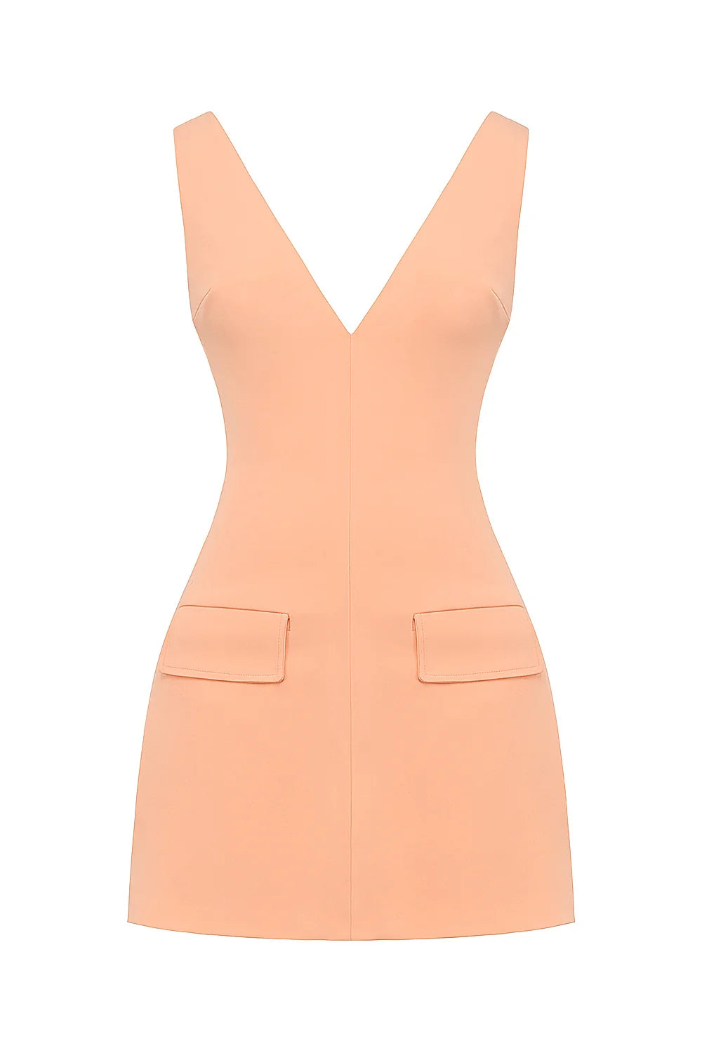 sorbet plunge mini dress