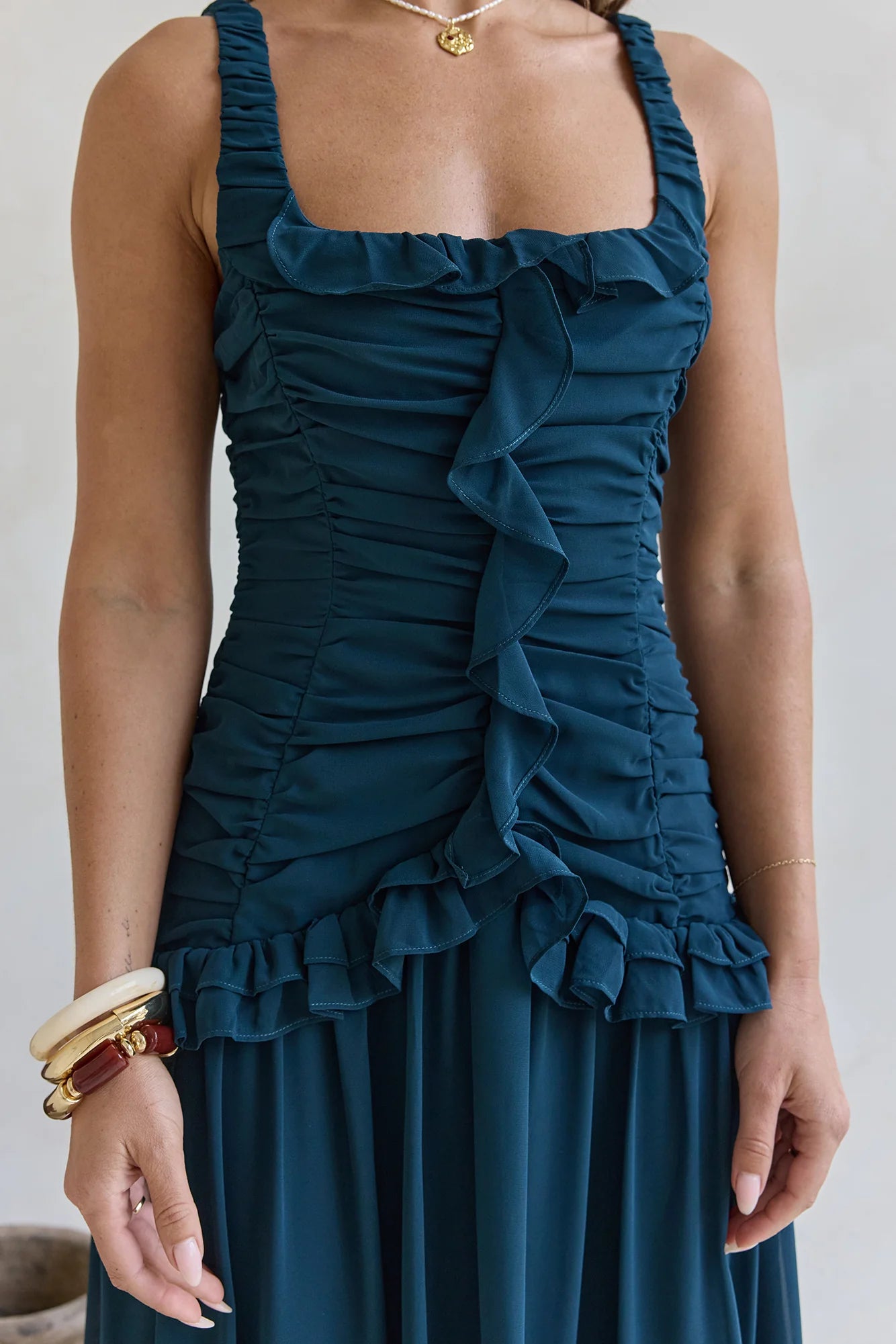 Shoreline Luxe Maxi Dress Green