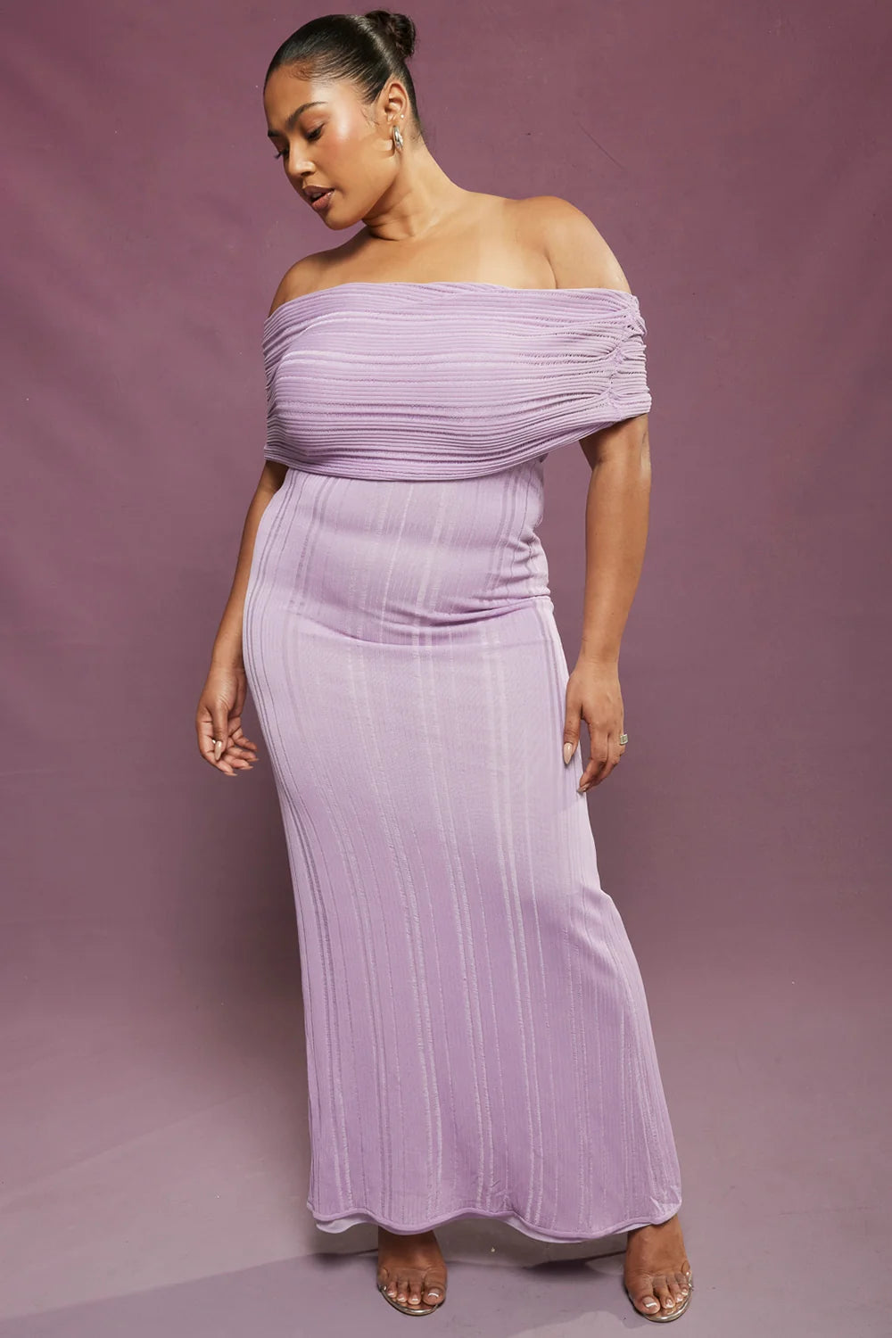 orchid ladder knit maxi dress - sale