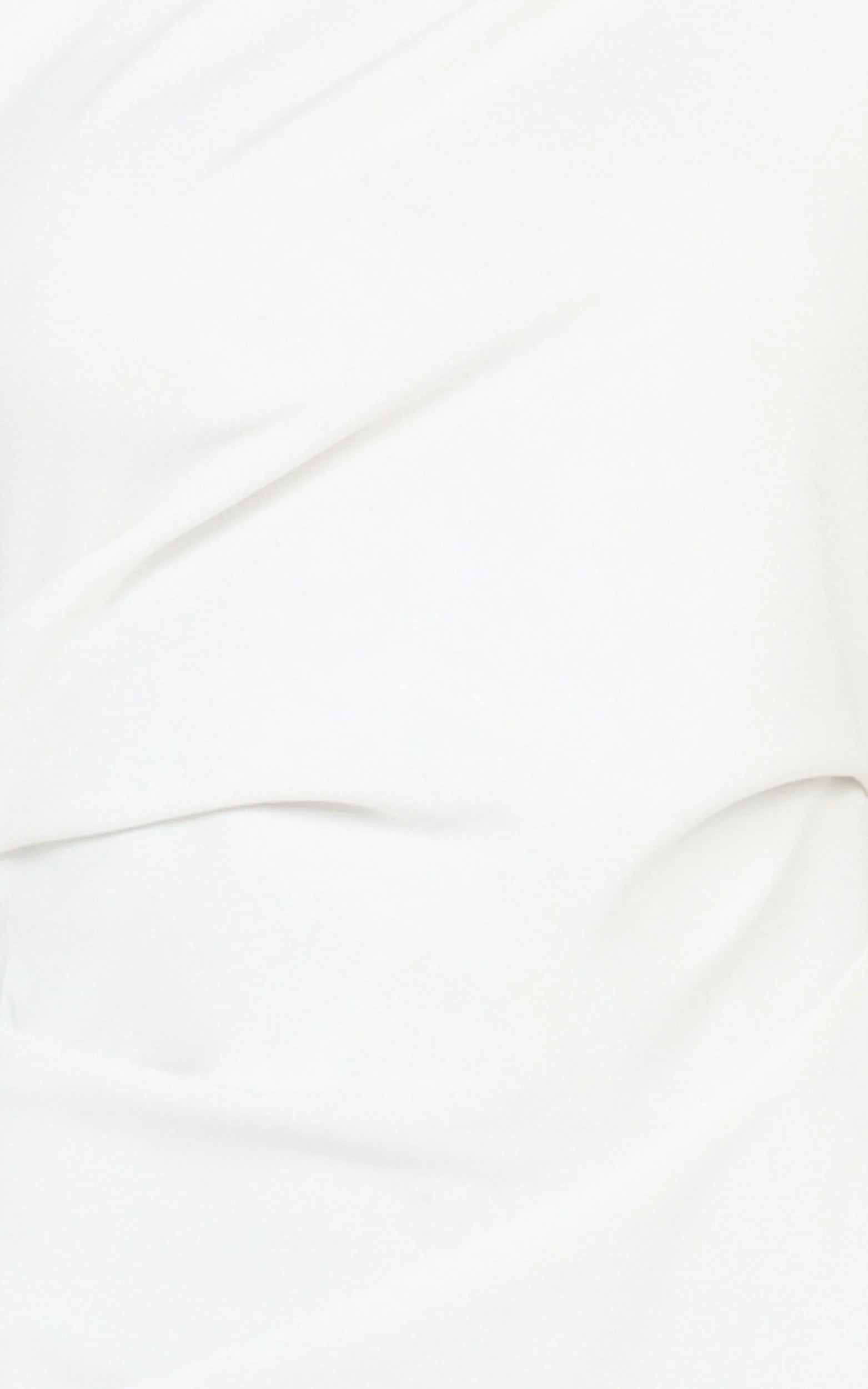 Visenta Midi Dress - Asymmetrical Sleeve Dress in White
