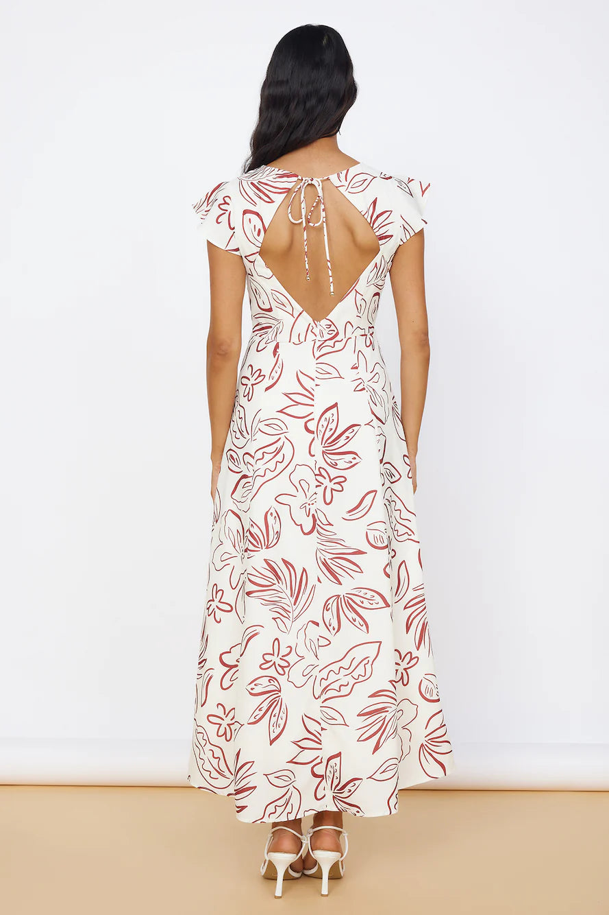 Star of Destiny Maxi Dress White