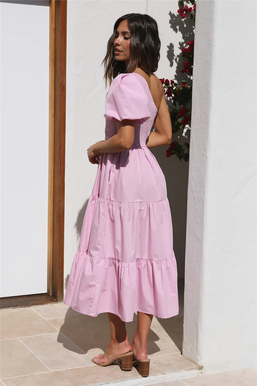 Strawberry Daiquiri Maxi Dress Pink