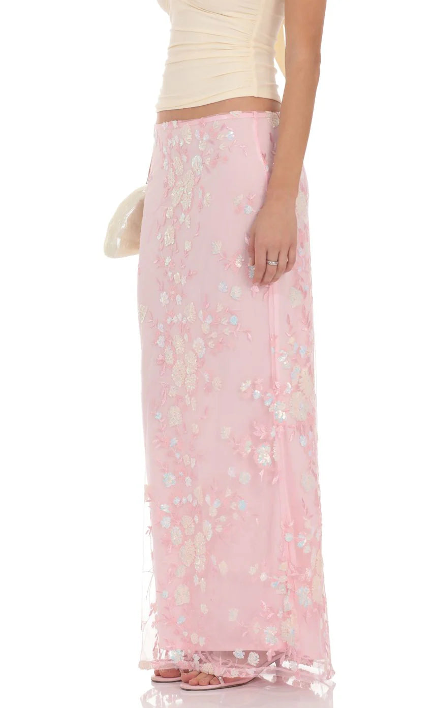 Makayla Embellished Maxi Skirt