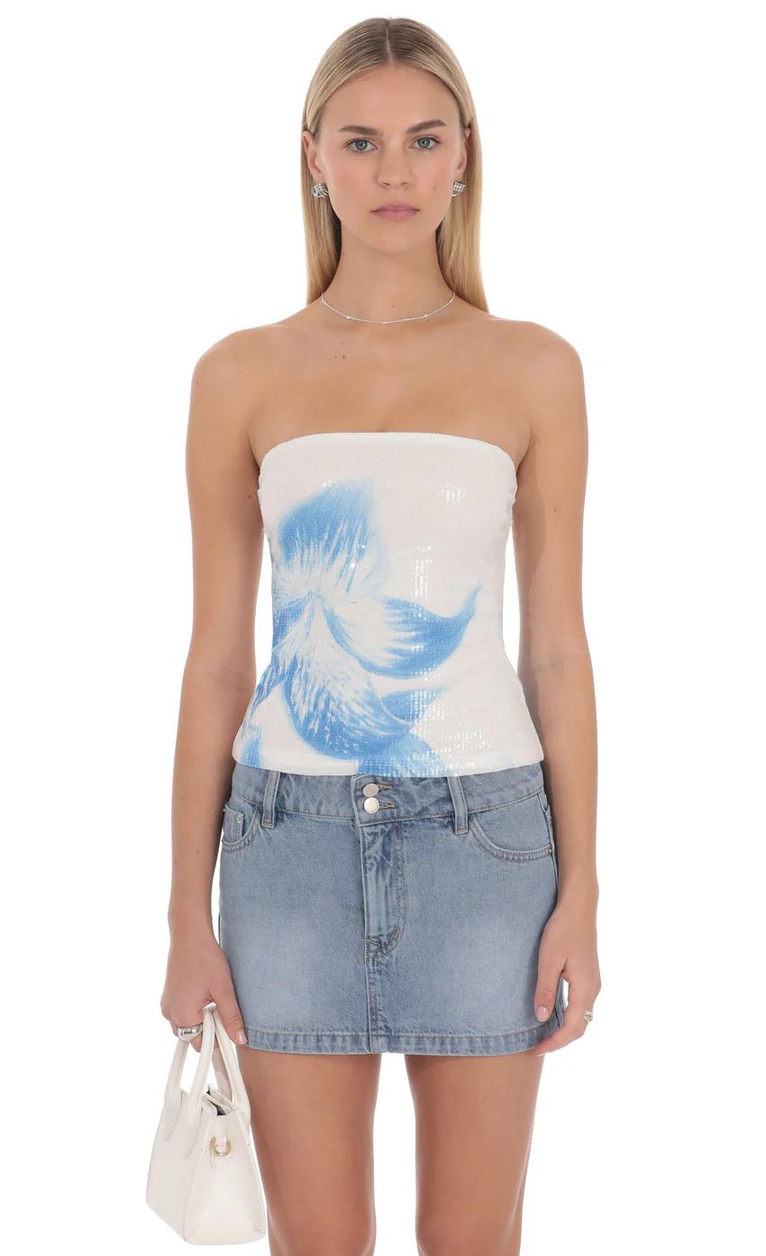 Julianna Sequin Top