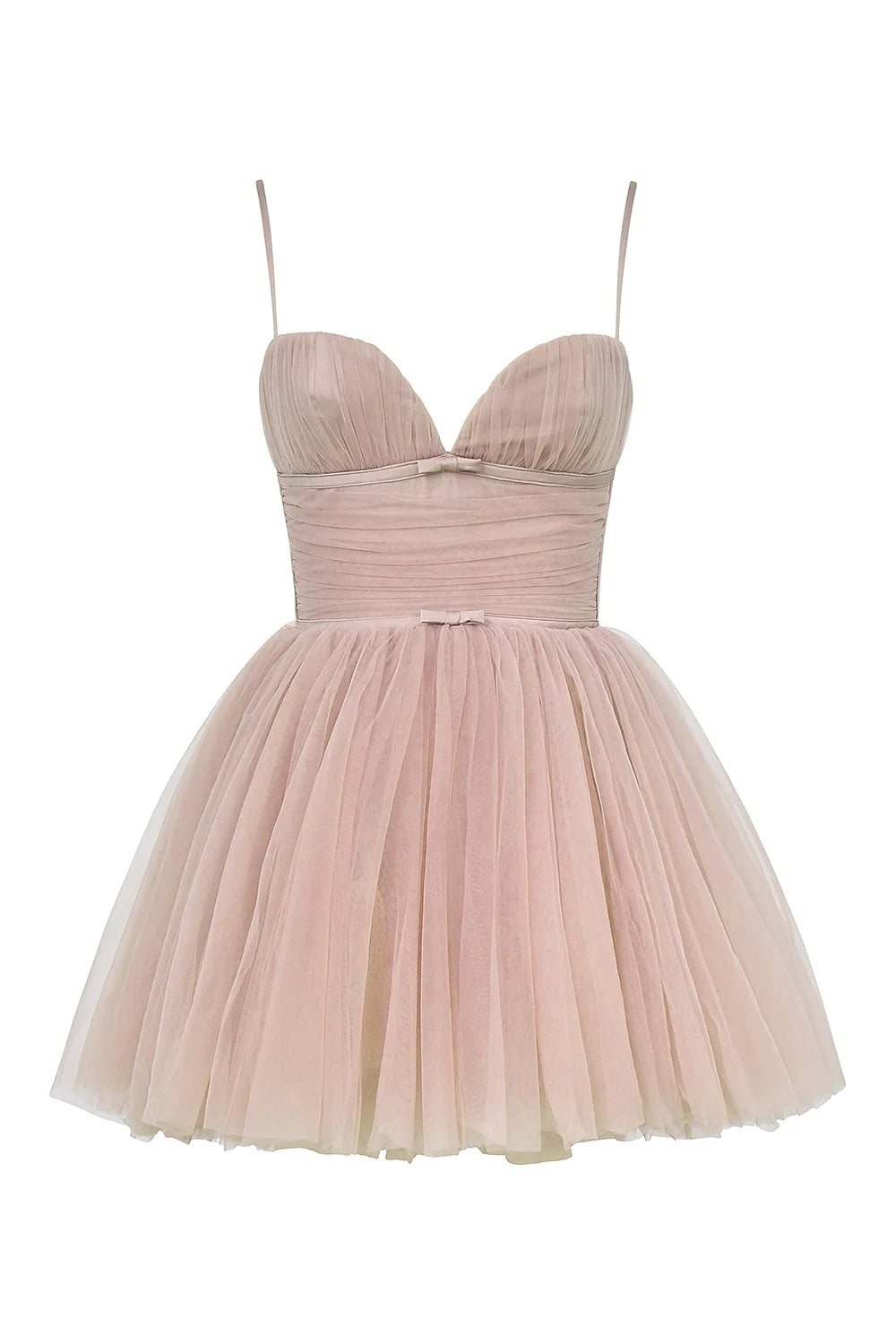 french rose tulle mini dress - sale