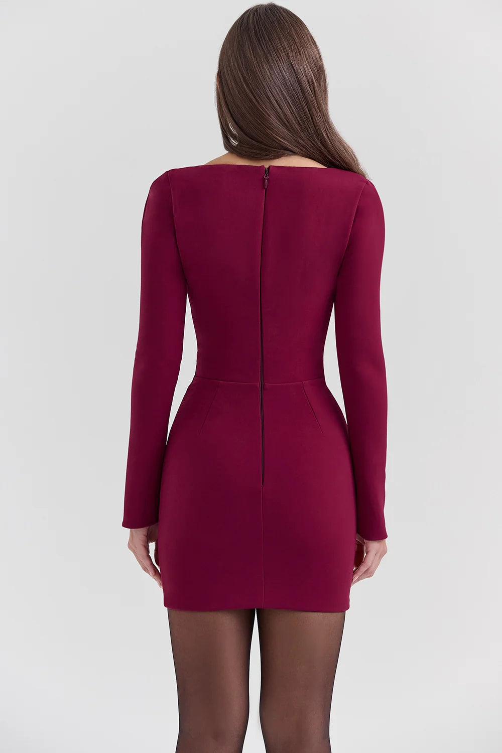 berry bodycon mini dress - sale