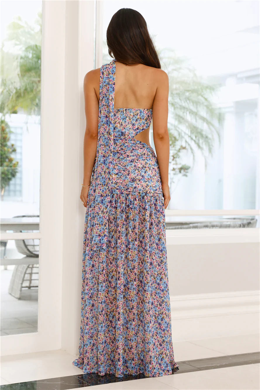 What A Girl Loves Strapless Maxi Dress Multi