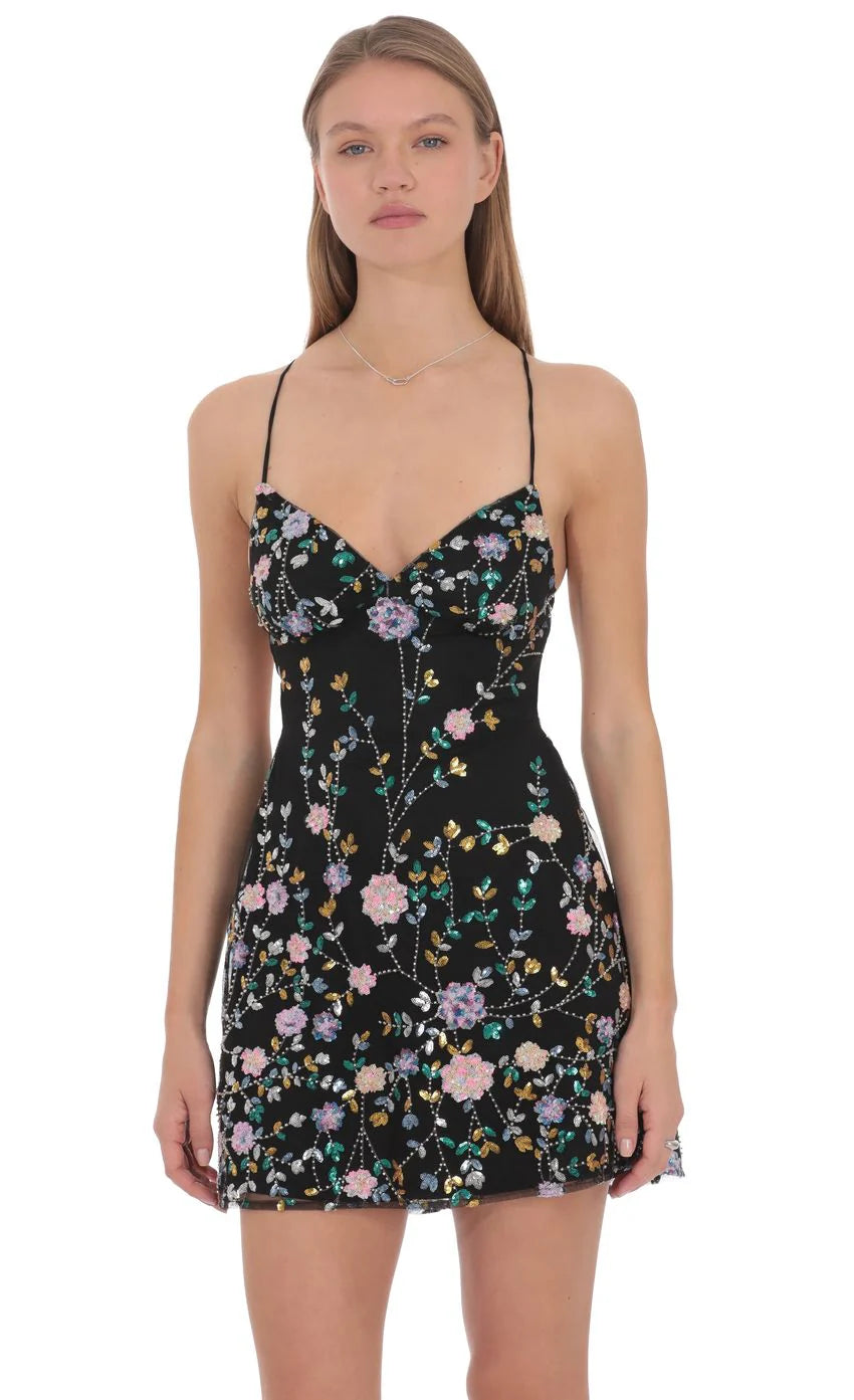 Fleur Sequin Mini Dress