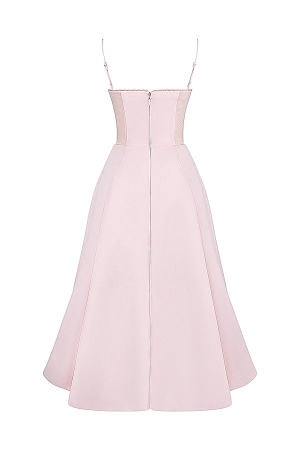 ballerina pink midi dress