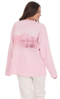 LA Graphic Crewneck Shirt in Pink