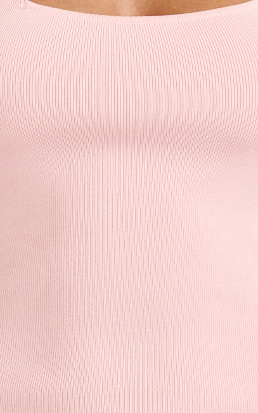 Barbara Maxi Dress - Halter Scoop Neck Contrast Georgette Dress in Pink