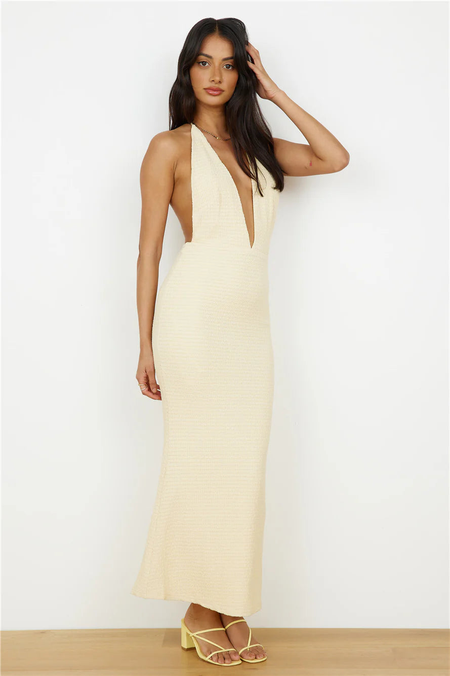 Tainted Love Maxi Dress Yellow