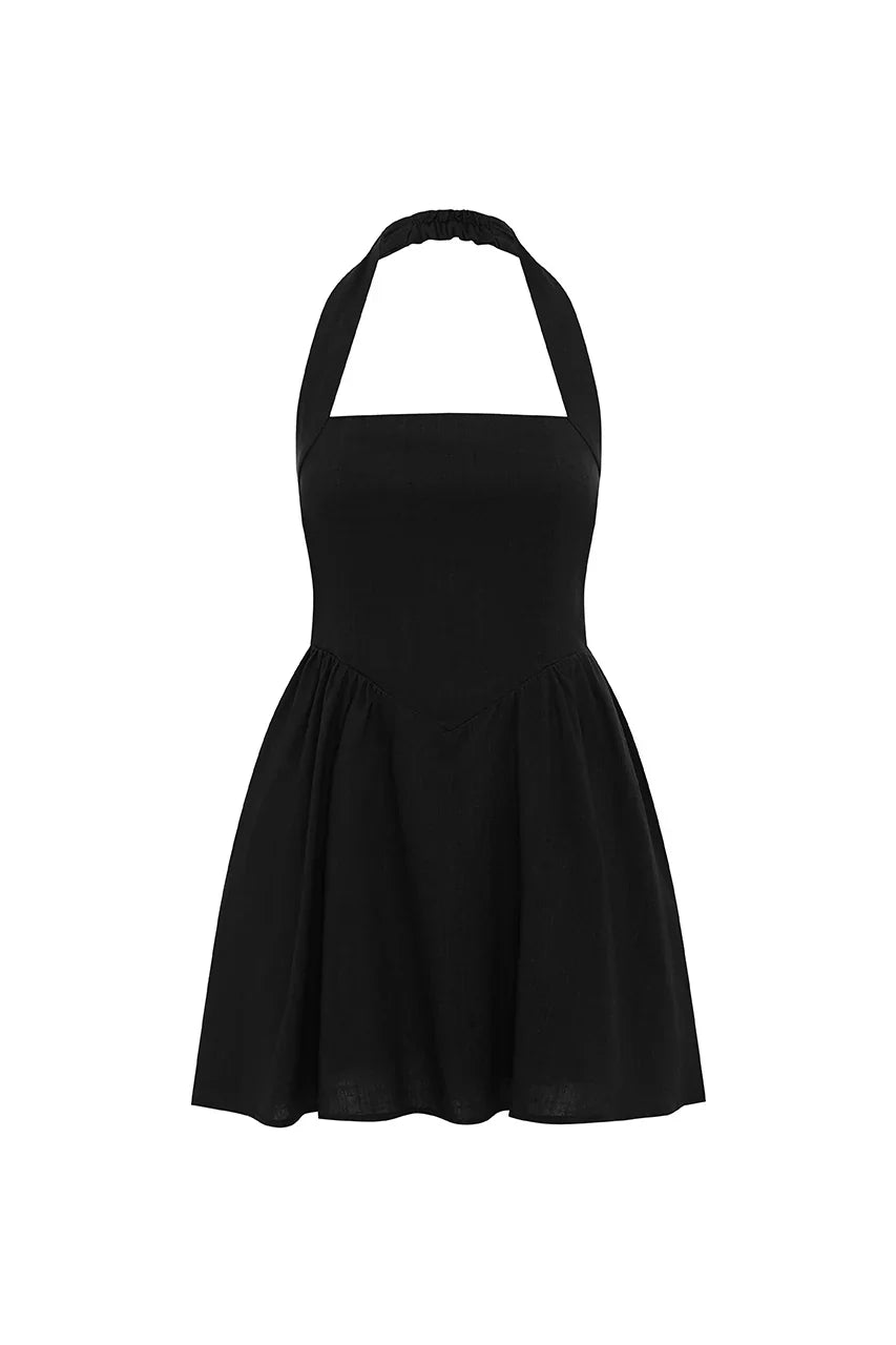 SOLARA MINI DRESS - BLACK