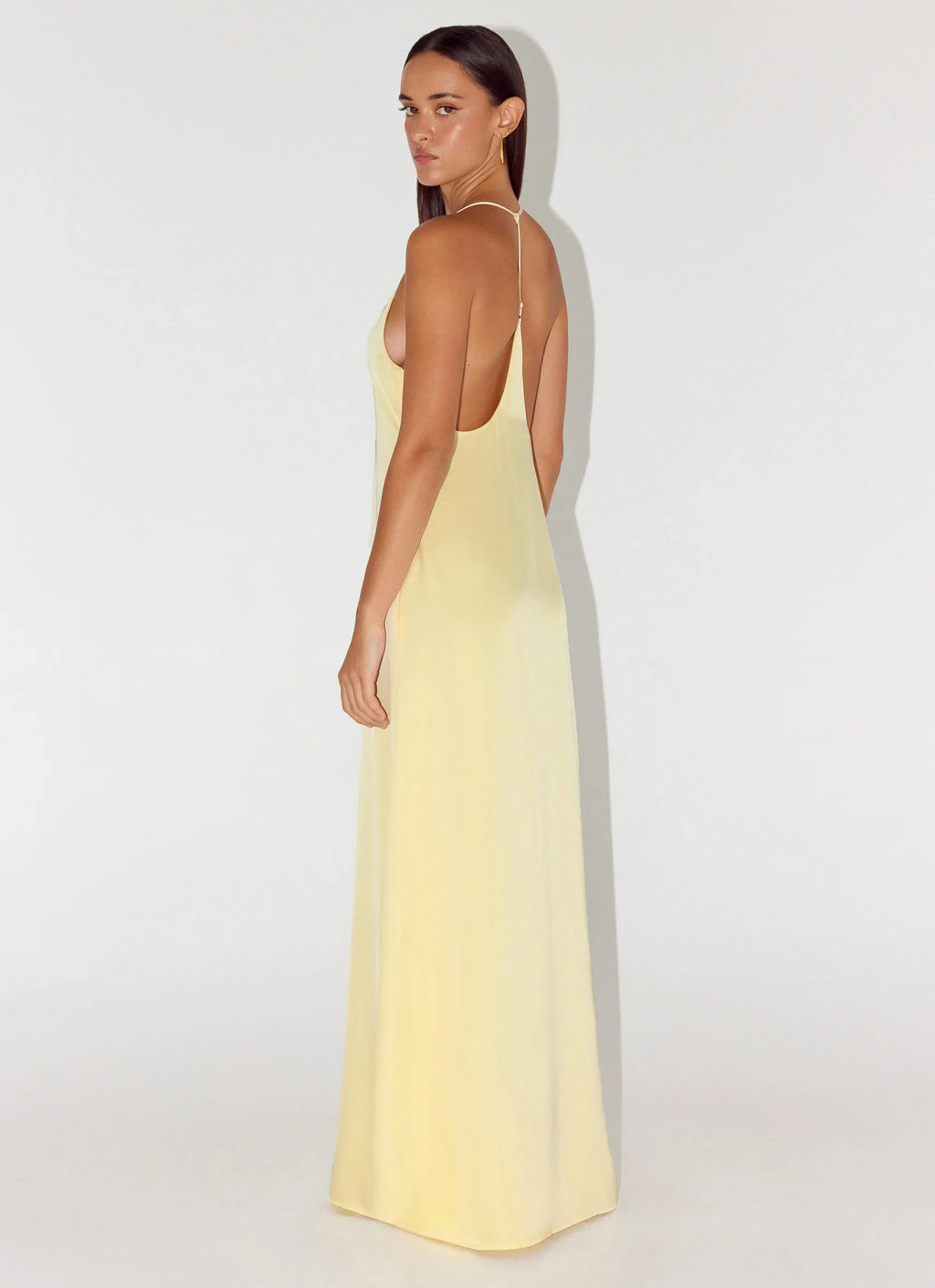 Fine Line Maxi Dress - Yellow
