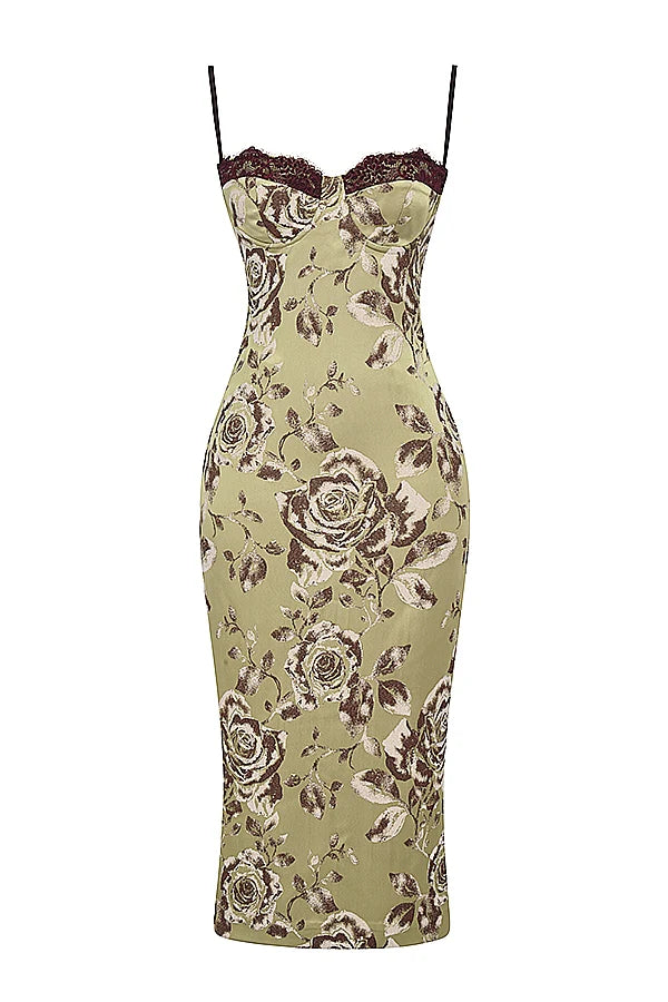 floral print midi dress