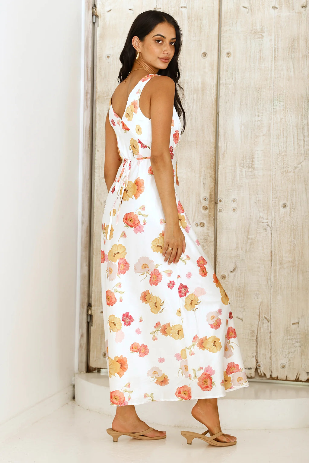 Apricot Dream Maxi Dress Floral