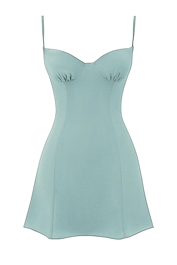 light jade mini dress