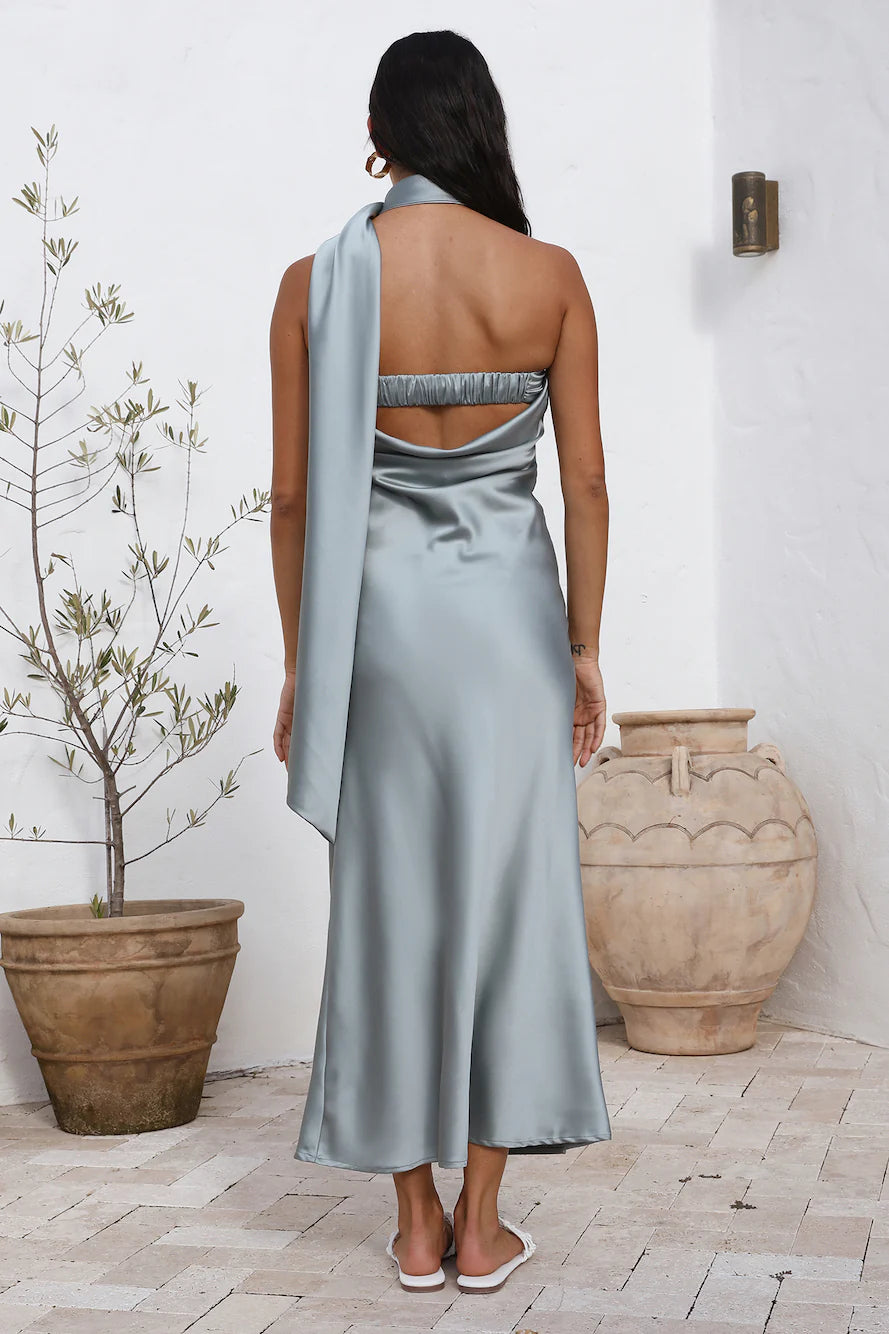 Over The Pond Maxi Dress Blue