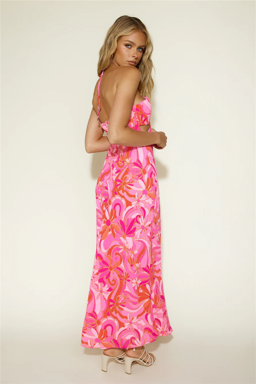 Summer Getaway Maxi Dress Pink