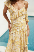 Summer Blossoms Maxi Dress Yellow