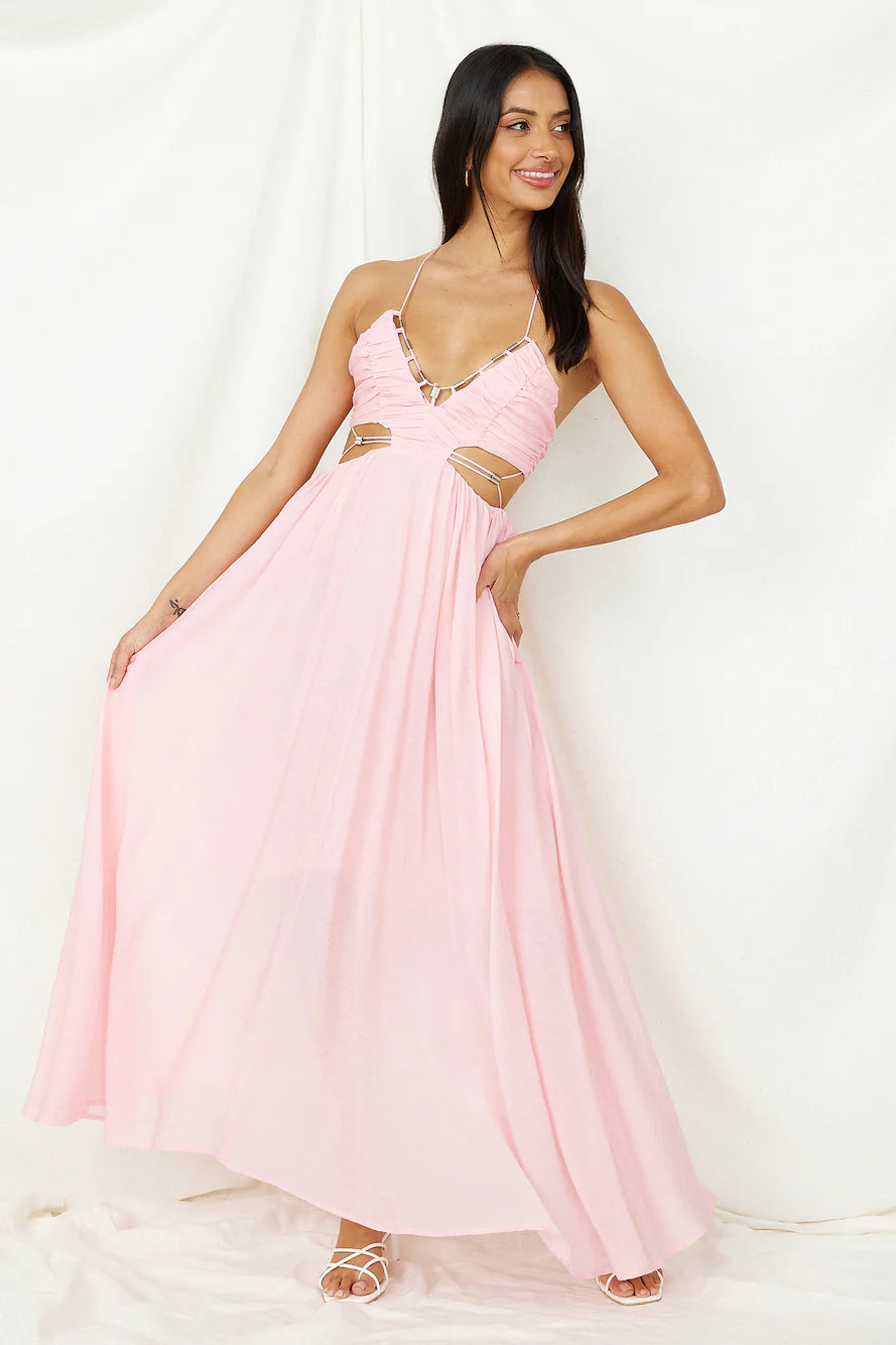 Sahara Journey Maxi Dress Blush