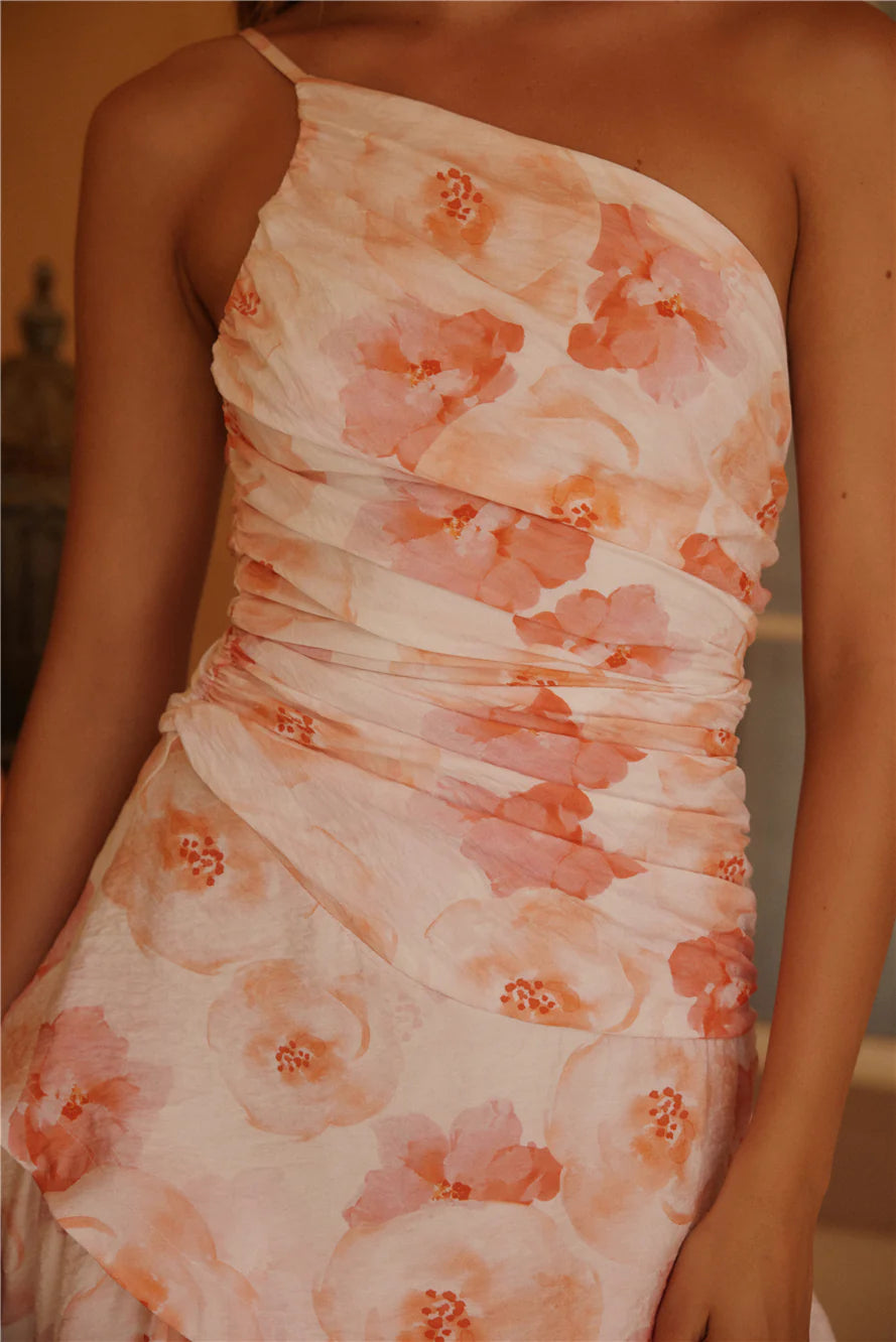 Lush Cascade Pink Floral Maxi Dress