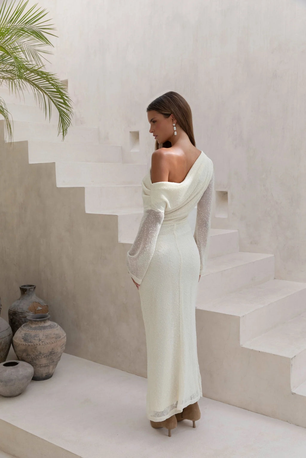 Cool Daze Long Sleeve Knit Maxi Dress Butter